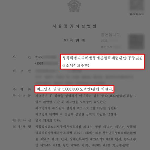 [공중밀집장소추행] 지하철에서 다수의 여성을 추행한 혐의였음에도, 이례적 약식명령 이끌어내